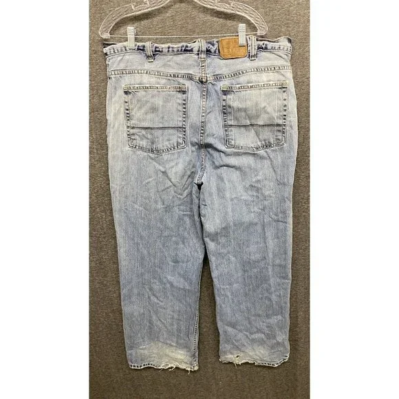Old Navy Blue Jeans Men's 38x30 Distressed Y2K - Picture 8 of 11